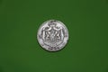 Romanian old silver coin from year 1882