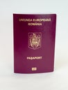 Romanian passport - biometric Royalty Free Stock Photo