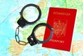 Romanian passport Royalty Free Stock Photo