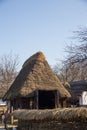 Romanian peasant house in Village Museum, Bucharest Royalty Free Stock Photo