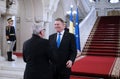 KLAUS IOHANNIS AND JEAN-CLAUDE JUNCKER MEETING AT COTROCENI PALACE