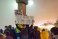 Romanian Protest 06/11/2015, Bucharest Royalty Free Stock Photo