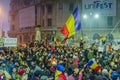 Romanian Protest 06/11/2015, Bucharest Royalty Free Stock Photo
