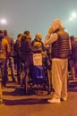 Romanian Protest 06/11/2015, Bucharest Royalty Free Stock Photo