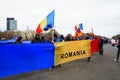 Romanian protests on 54 day, Bucharest, Romania Royalty Free Stock Photo