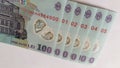 romanian romania money consecutive bills plastic lei european Royalty Free Stock Photo