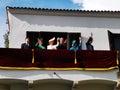 The Romanian royal family on the balcony of the monarchy day