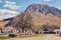 Romanian rural landscape. Rimetea village, Piatra Secuiului Mountain Royalty Free Stock Photo