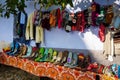 Romanian socks and slippers Royalty Free Stock Photo