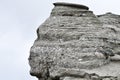 The Romanian Sphinx, geological phenomenon formed through erosion Royalty Free Stock Photo