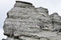 Romanian Sphinx, geological phenomenon formed through erosion, Bucegi mountains Royalty Free Stock Photo