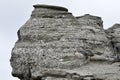 The Romanian Sphinx, geological phenomenon formed through erosion Royalty Free Stock Photo