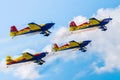 Romanian stunt pilots Royalty Free Stock Photo