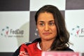 Romanian tennis player Monica Niculescu during a press conferenc Royalty Free Stock Photo