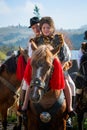 Romanian traditional costume in Bucovina county on celebration time