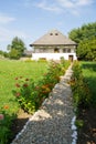 Romanian traditional house, Oltenia historical province Royalty Free Stock Photo