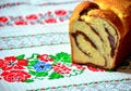 Romanian traditional sponge cake Royalty Free Stock Photo