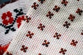 Romanian weaved cloth Royalty Free Stock Photo