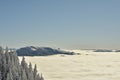 Romanian winter landscape - Bucegi Mountains Royalty Free Stock Photo