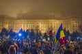 Romanians protest against government