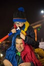 Romanians protest against government Royalty Free Stock Photo