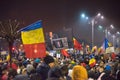 Romanians protest against government