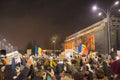 Romanians protest against government Royalty Free Stock Photo