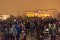 Romanians protest against government