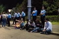 Romanians protest in front of the government