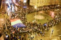 Romanians protesting against the Gouvernment in Sibiu