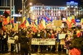 Romanians protesting against the Gouvernment in Sibiu