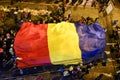 Romanians protesting against the Gouvernment in Sibiu