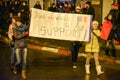 Romanians protesting against the Gouvernment in Sibiu