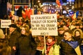 Romanians protesting against the Gouvernment in Sibiu