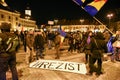 Romanians protesting against the Gouvernment in Sibiu