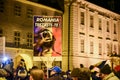 Romanians protesting against the Gouvernment in Sibiu