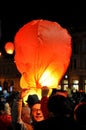 Romanians salute King Michael with hot air balloons on his name day