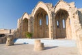 Romanic basilica ruins, old town of Rhodes, Greece