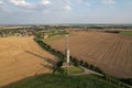 Romanka Lookout tower near Hruby Jesenik village, Nymburk region, Czech republic