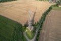 Romanka Lookout tower near Hruby Jesenik village, Nymburk region, Czech republic