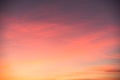 Romantic background of blurred gradient sunset sky Royalty Free Stock Photo