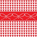 Romantic hearts border