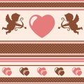 Romantic background. Vector illustration. Royalty Free Stock Photo