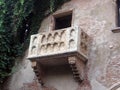 Romantic balcony of Romeo and Juliet in Verona Italy Royalty Free Stock Photo