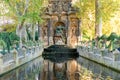 Fountain Medici in luxembourg garden in Paris Royalty Free Stock Photo