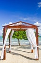 Romantic Beach Wedding Pergola Royalty Free Stock Photo