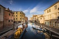 Romantic and beautiful cityscape of Chioggia near Venice