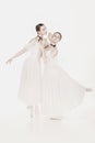 Romantic Beauty. Retro Style ballerinas Royalty Free Stock Photo