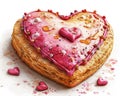 Romantic Bliss Heart-Shaped Love Cookie