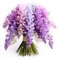 Romantic Bouquet Of Colorful Wisteria Flowers For A Charming Gift Royalty Free Stock Photo